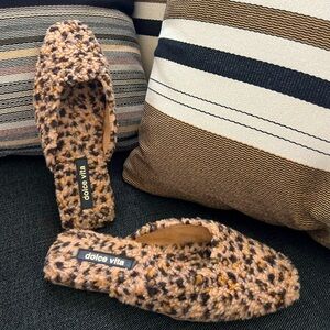 Dolce Vita Saydee Faux Fur Slippers in Leopard 🐆